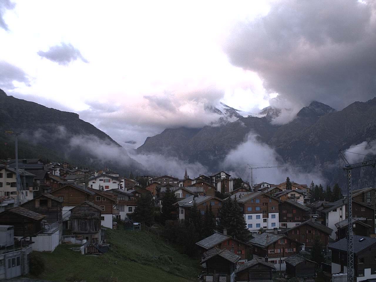Archived image Webcam Grächen - Chalet Soldanella