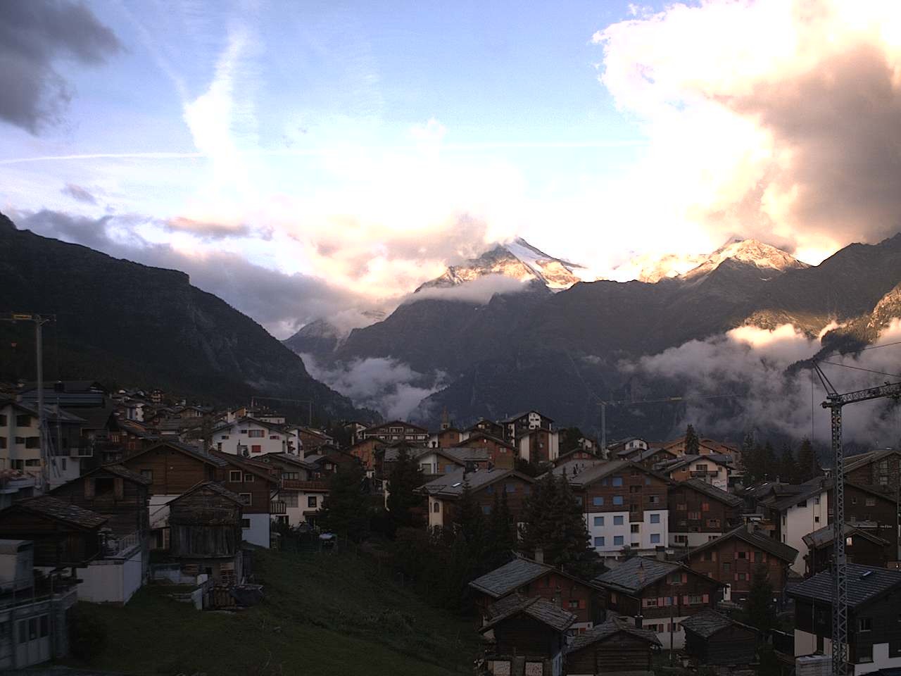 Archived image Webcam Grächen - Chalet Soldanella