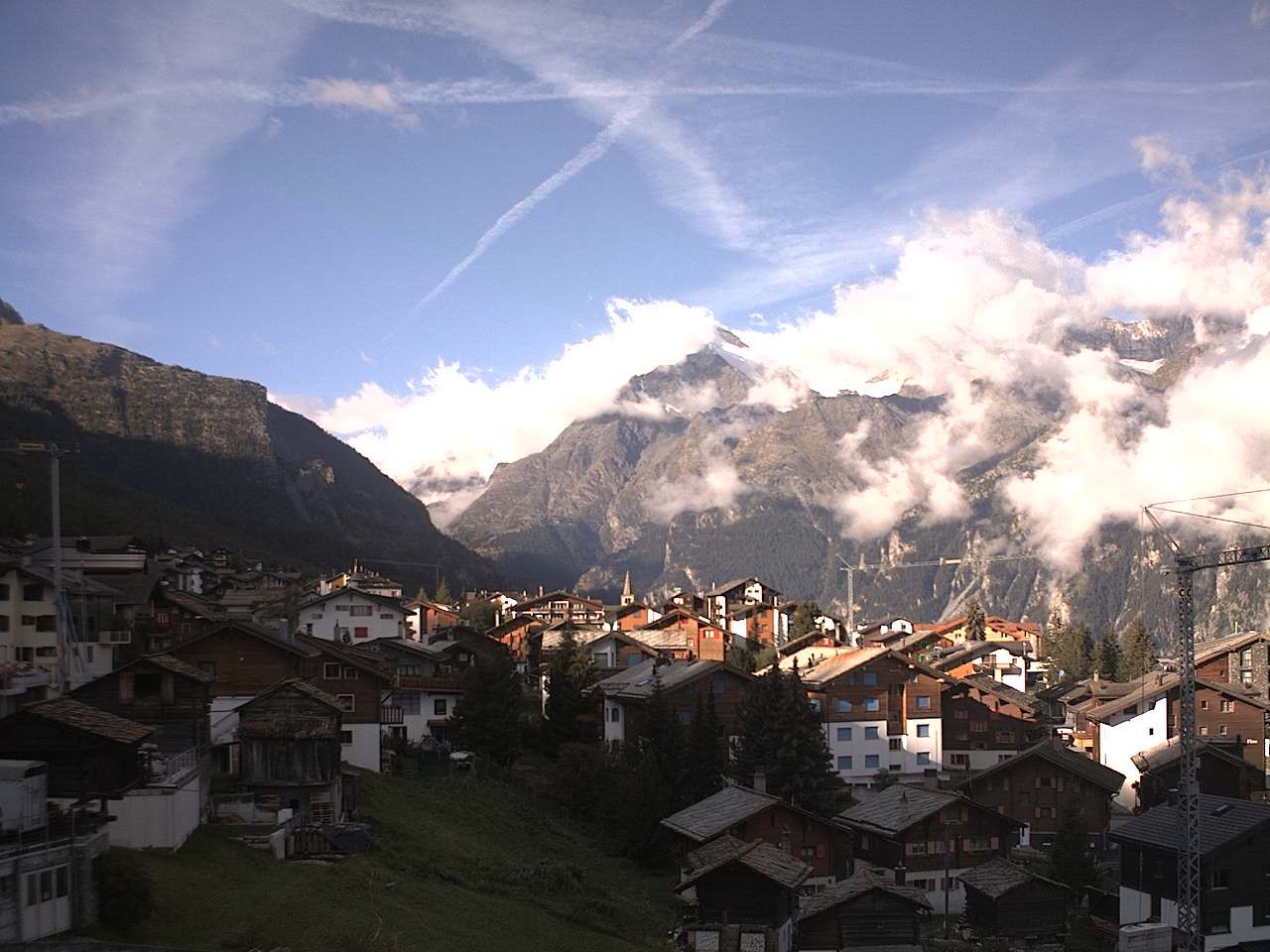 Archived image Webcam Grächen - Chalet Soldanella