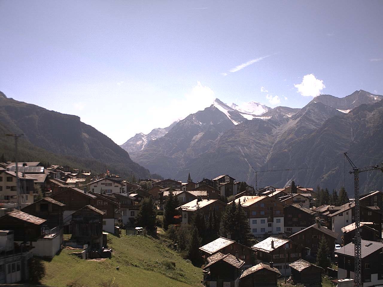 Archived image Webcam Grächen - Chalet Soldanella