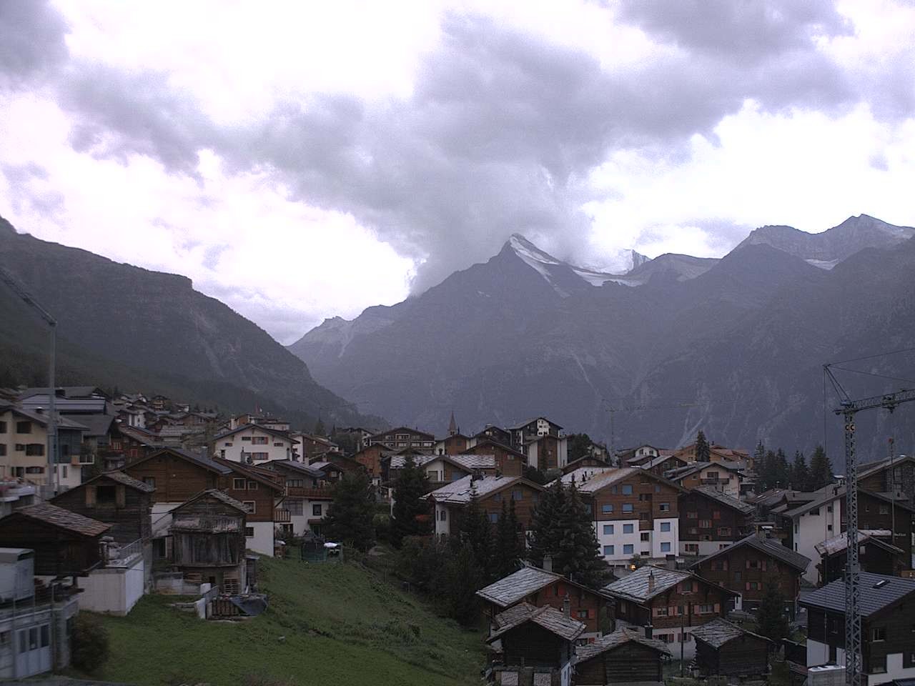 Archiv Foto Webcam Grächen: Ferienwohnungen Soldanella