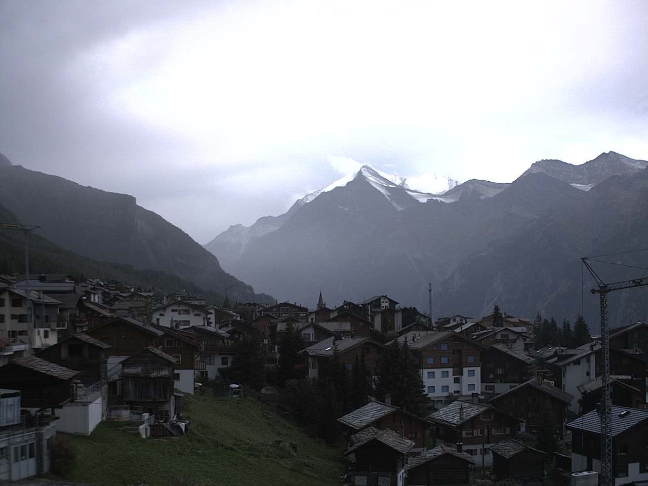 Archiv Foto Webcam Grächen: Ferienwohnungen Soldanella