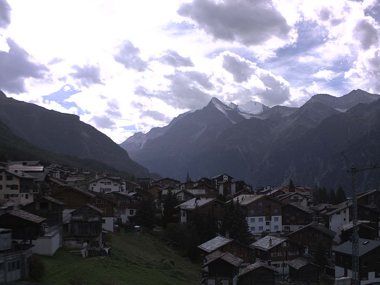 Archiv Foto Webcam Grächen: Ferienwohnungen Soldanella