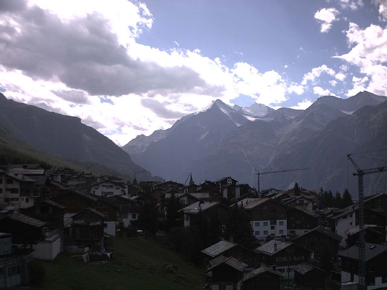 Archiv Foto Webcam Grächen: Ferienwohnungen Soldanella