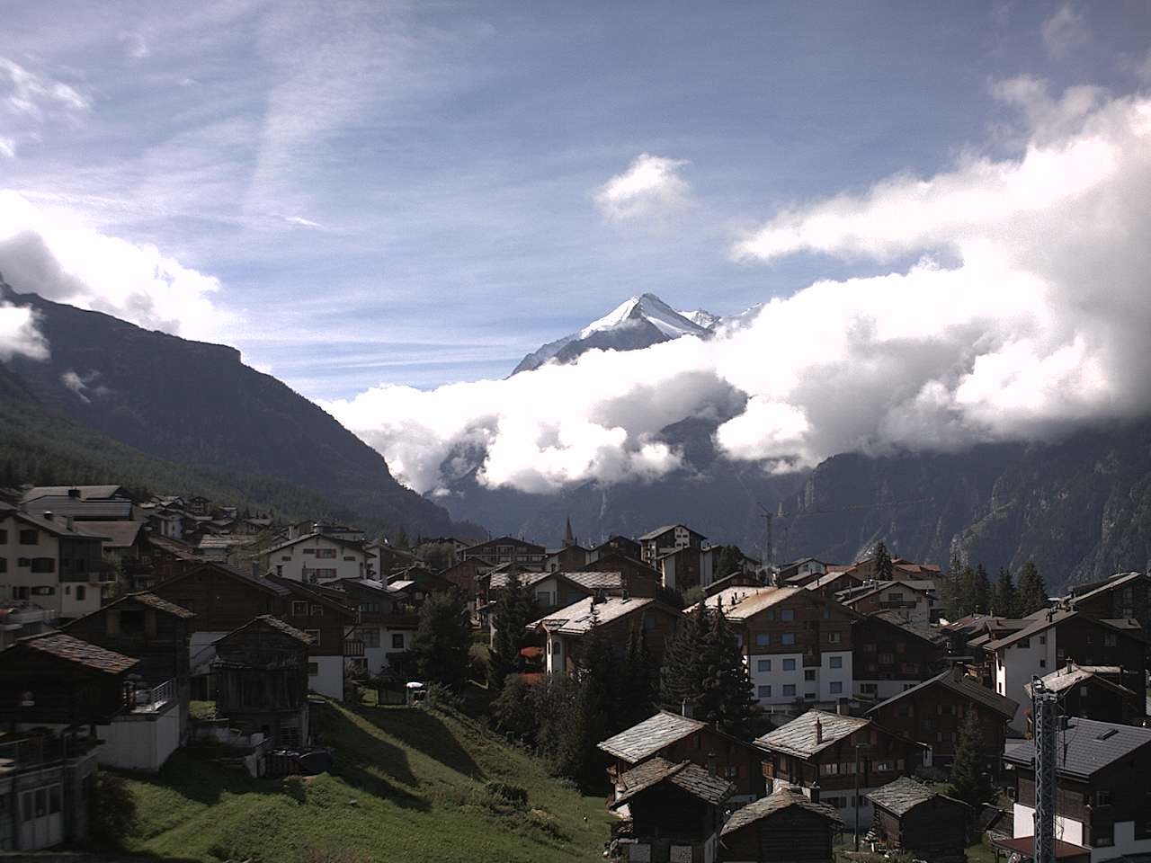 Archived image Webcam Grächen - Chalet Soldanella
