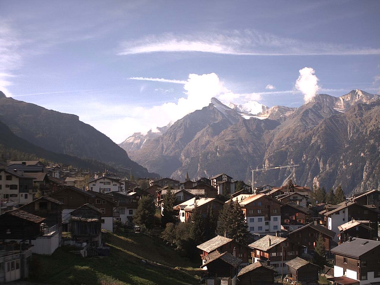 Archived image Webcam Grächen - Chalet Soldanella