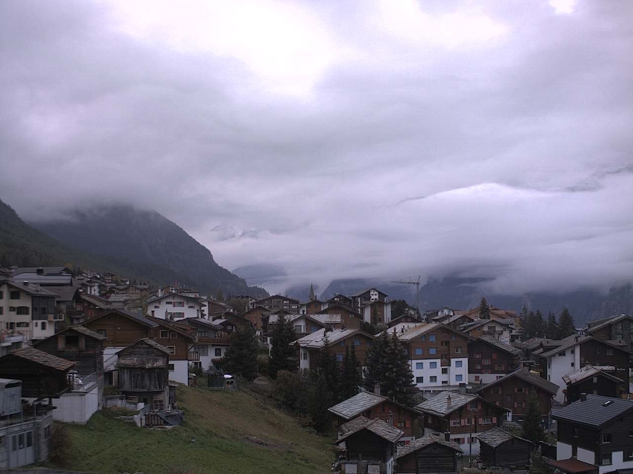 Archived image Webcam Grächen - Chalet Soldanella
