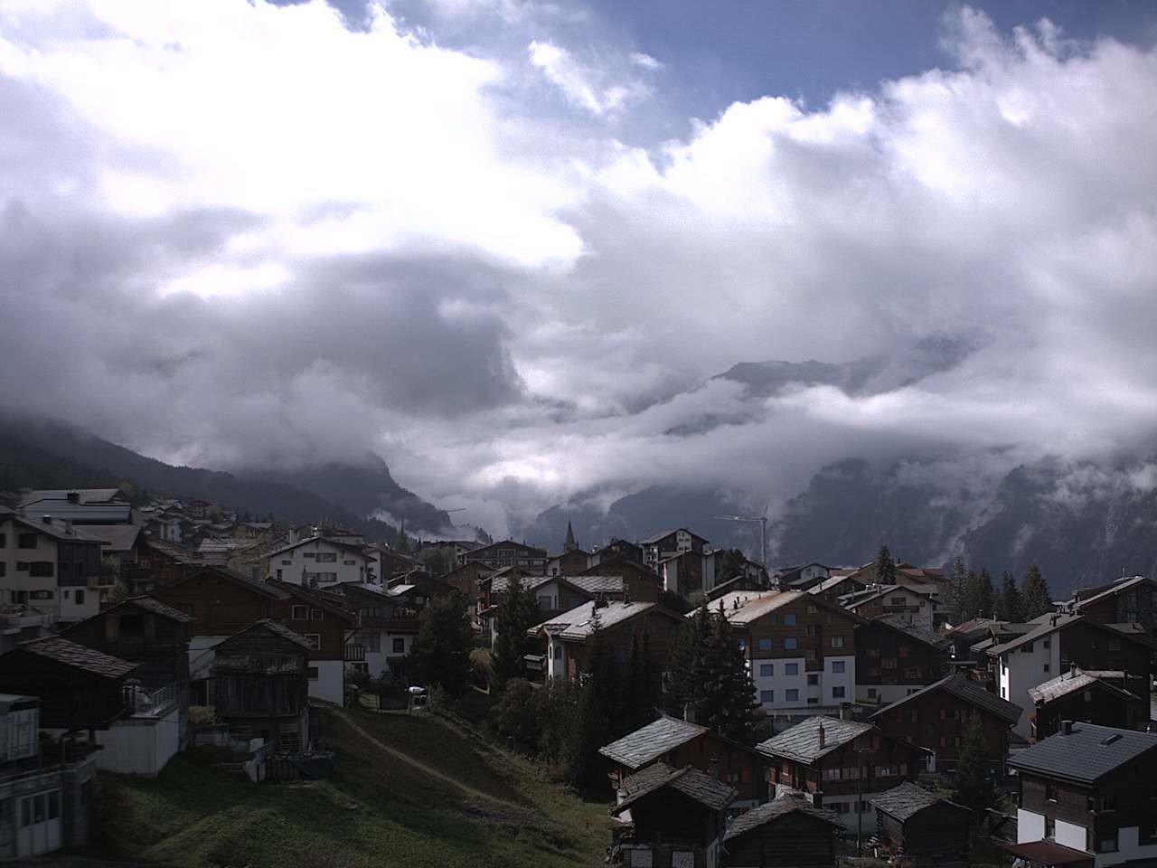 Archived image Webcam Grächen - Chalet Soldanella