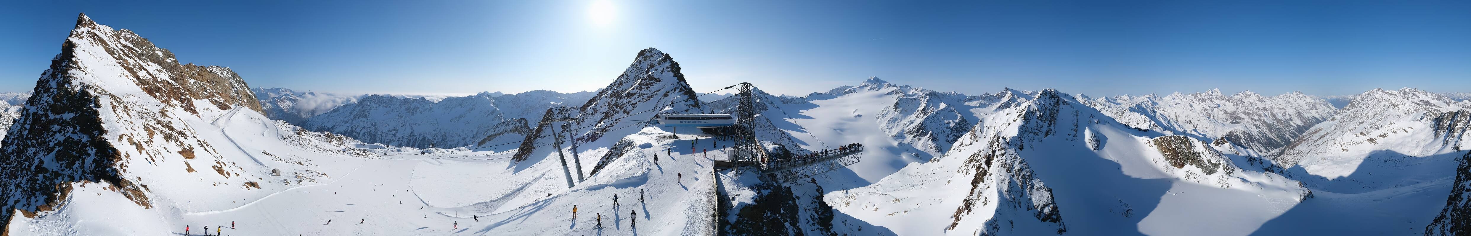 Archived image Webcam Sölden - Tiefenbach Glacier View Top Station