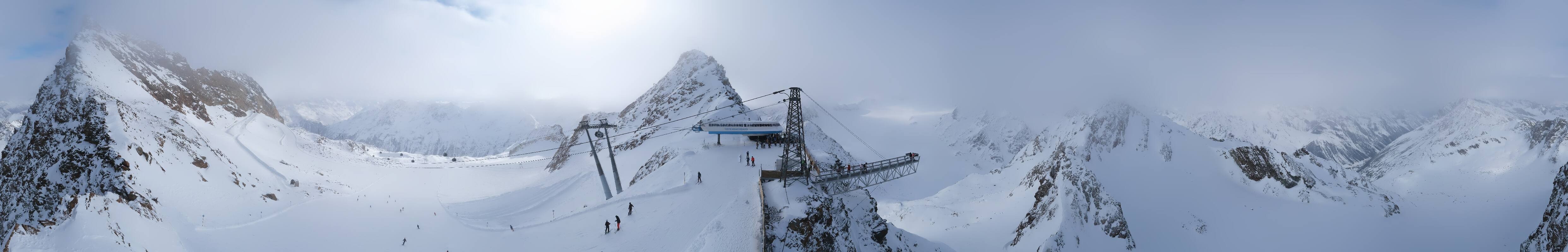 Archived image Webcam Sölden - Tiefenbach Glacier View Top Station