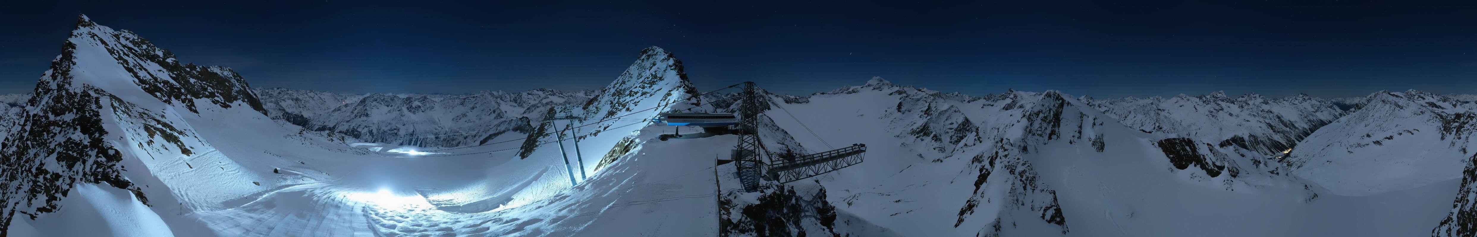 Archived image Webcam Sölden - Tiefenbach Glacier View Top Station