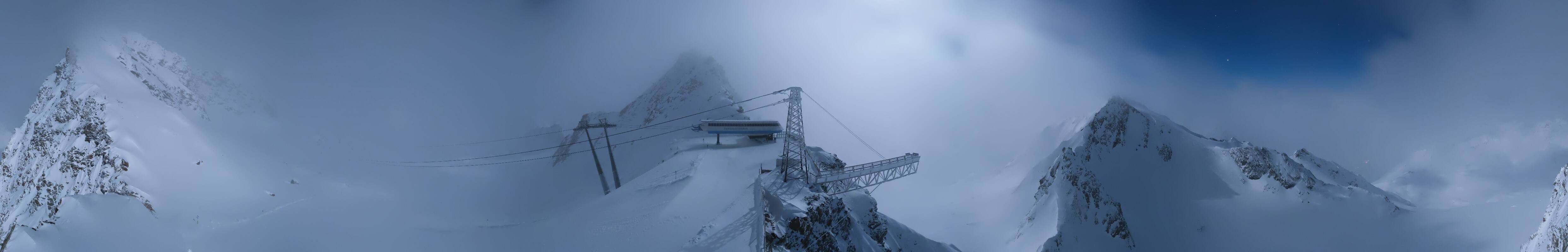 Archived image Webcam Sölden - Tiefenbach Glacier View Top Station