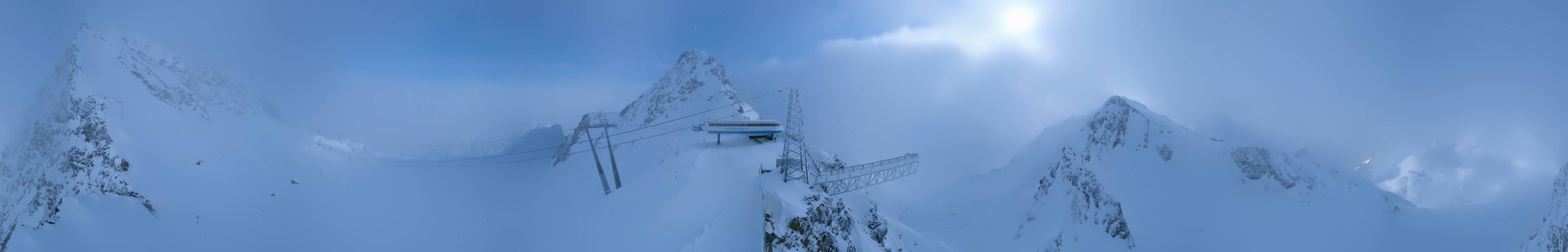 Archived image Webcam Sölden - Tiefenbach Glacier View Top Station
