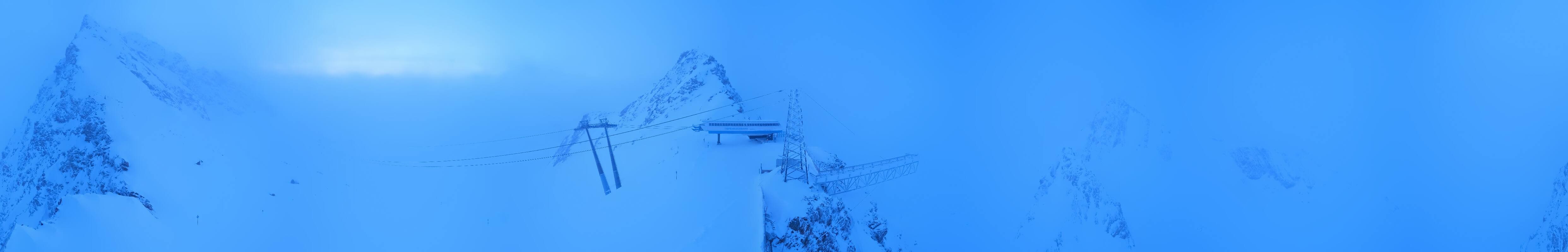 Archived image Webcam Sölden - Tiefenbach Glacier View Top Station