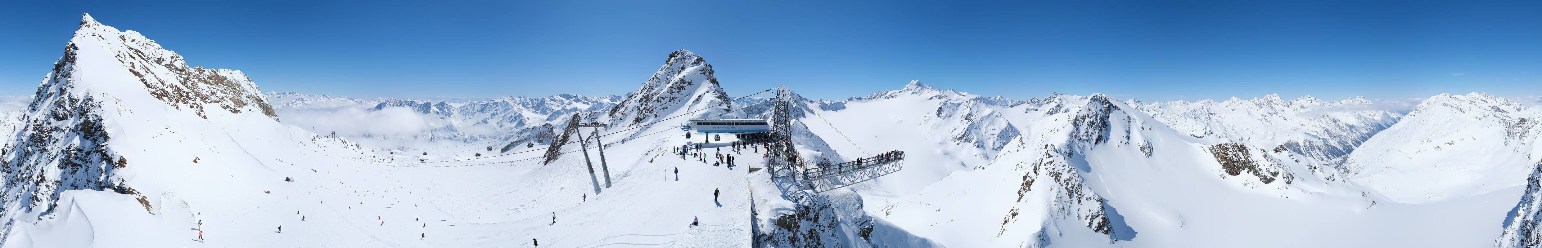 Archived image Webcam Sölden - Tiefenbach Glacier View Top Station