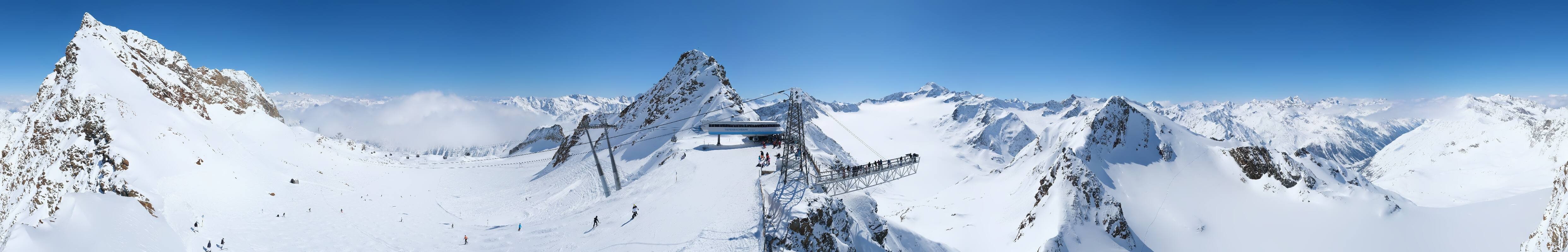 Archived image Webcam Sölden - Tiefenbach Glacier View Top Station