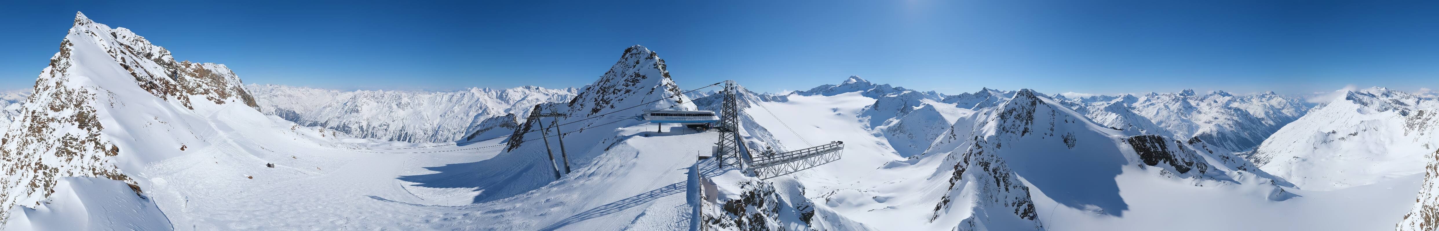 Archived image Webcam Sölden - Tiefenbach Glacier View Top Station