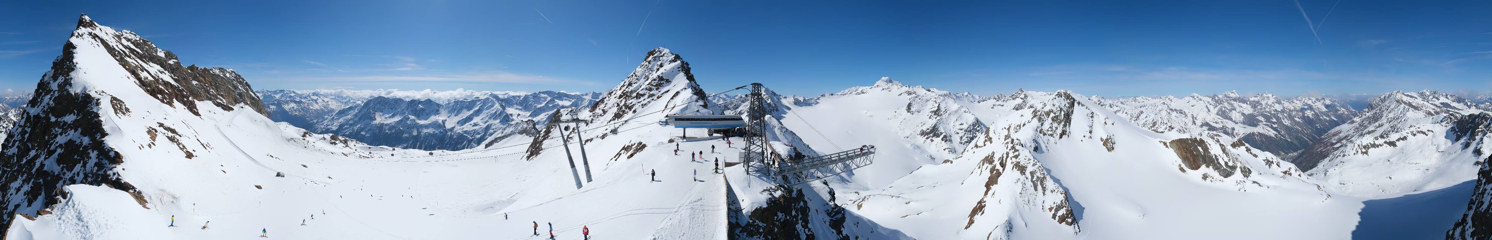 Archived image Webcam Sölden - Tiefenbach Glacier View Top Station