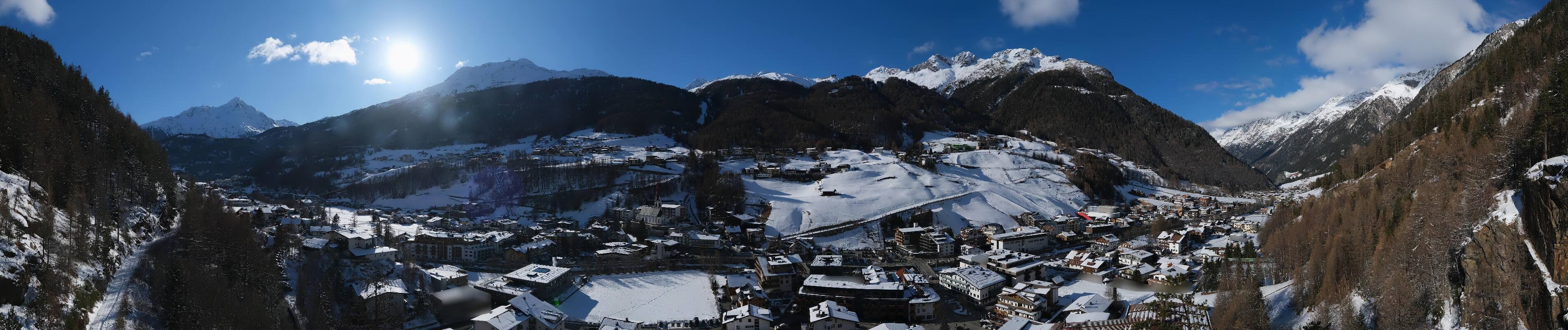 Archiv Foto Webcam Sölden - Ortspanorama