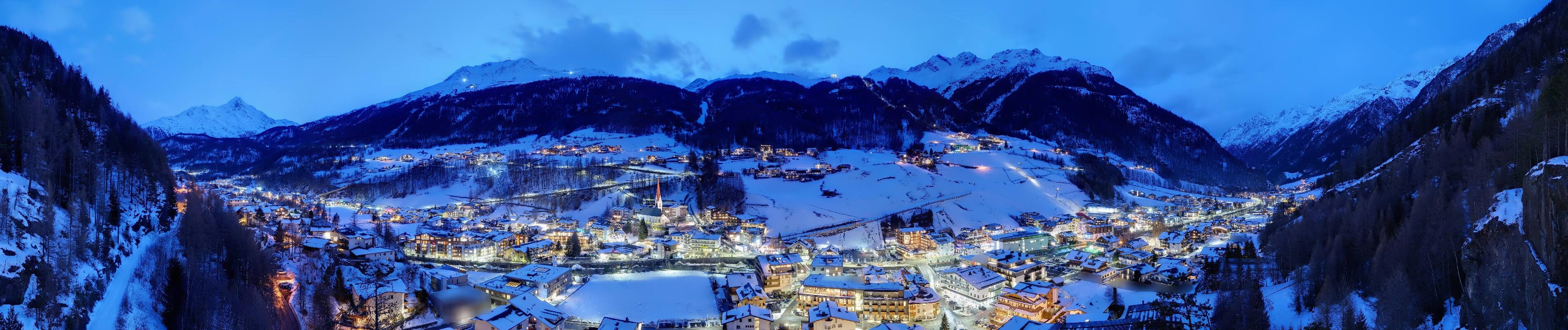 Archiv Foto Webcam Sölden - Ortspanorama