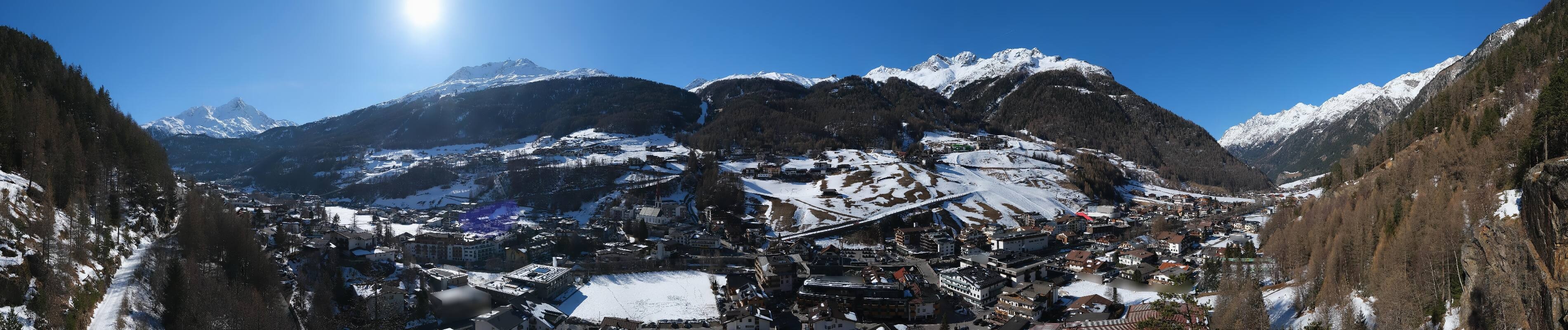 Archiv Foto Webcam Sölden - Ortspanorama
