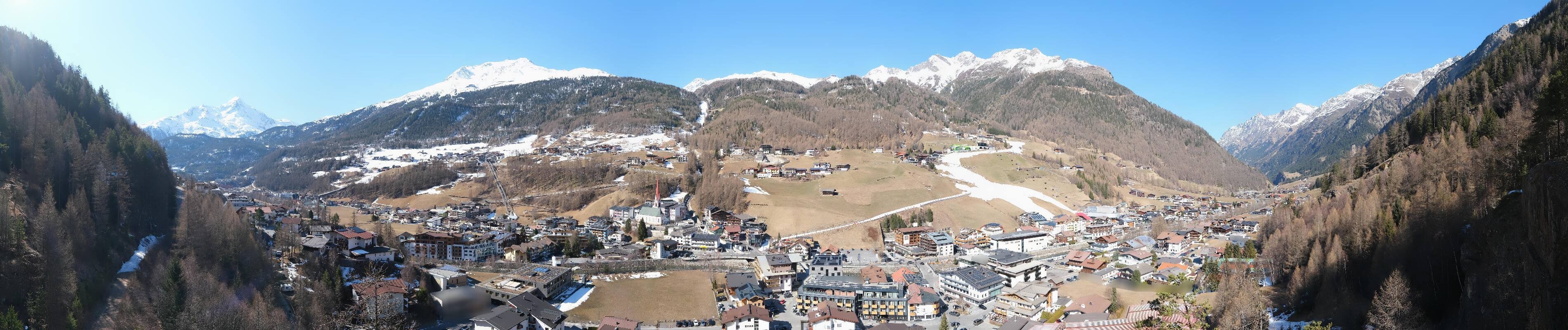 Archiv Foto Webcam Sölden - Ortspanorama