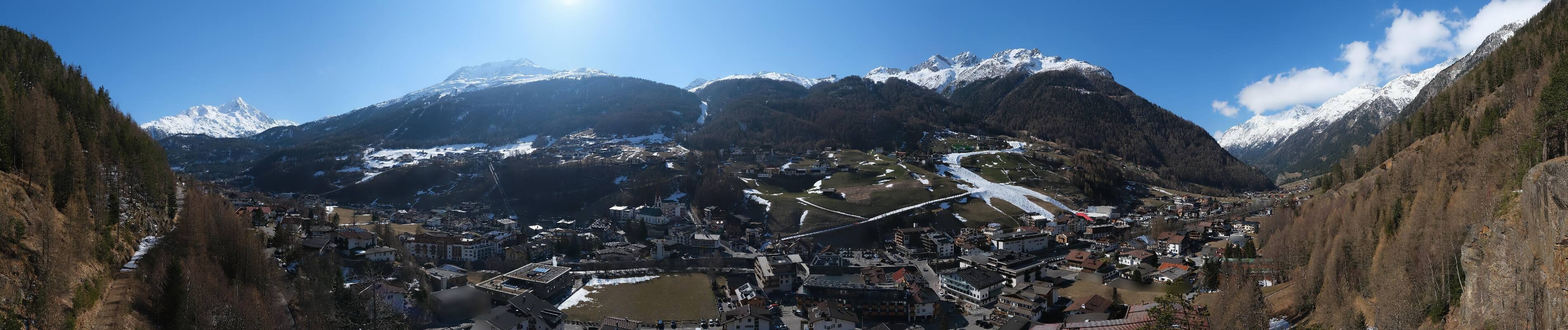 Archiv Foto Webcam Sölden - Ortspanorama