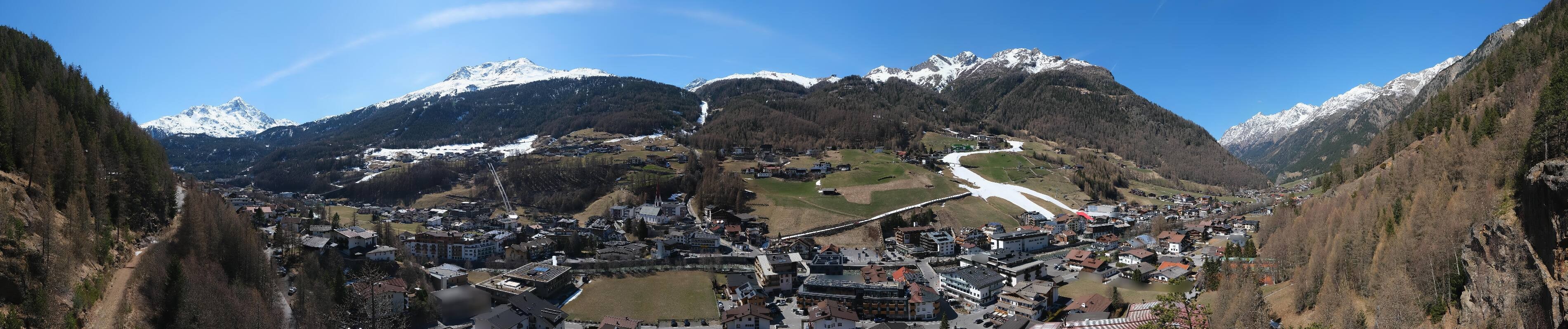 Archiv Foto Webcam Sölden - Ortspanorama