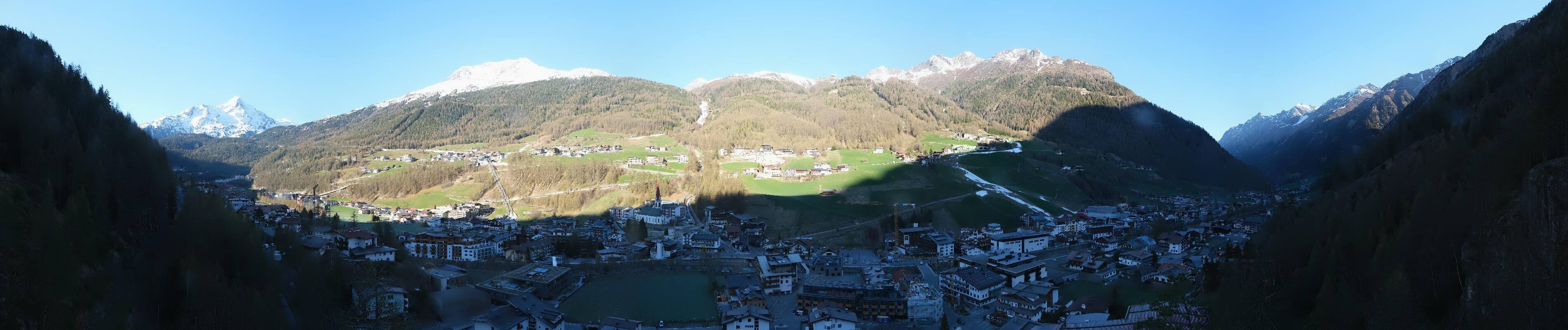 Archiv Foto Webcam Sölden - Ortspanorama