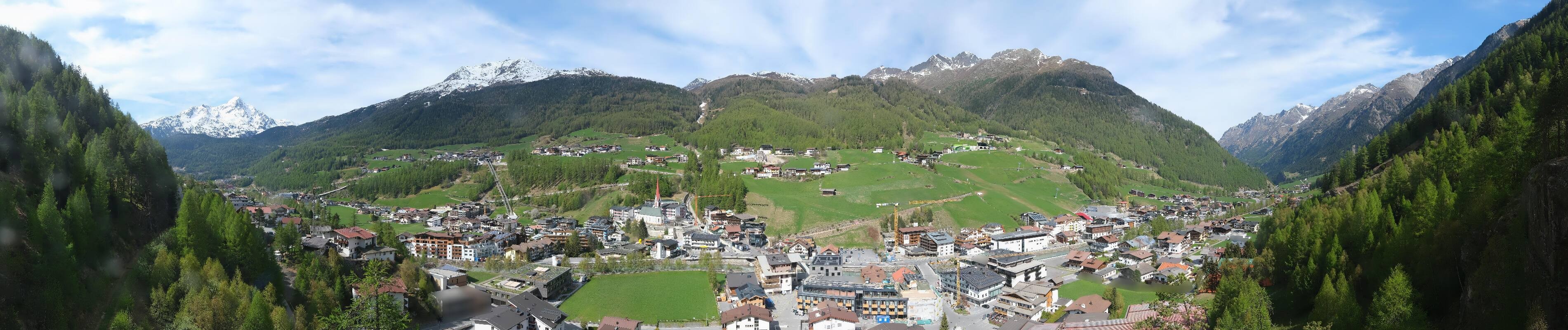 Archiv Foto Webcam Sölden - Ortspanorama