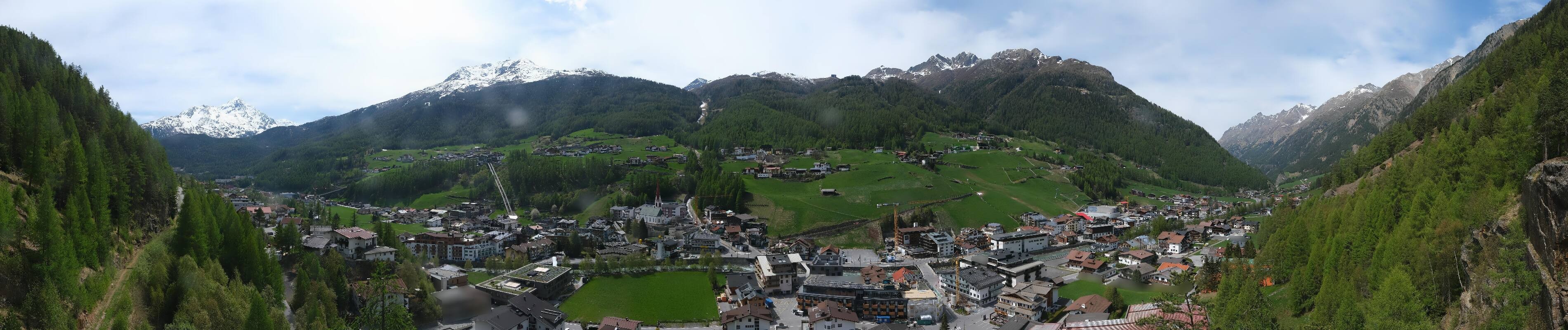 Archiv Foto Webcam Sölden - Ortspanorama