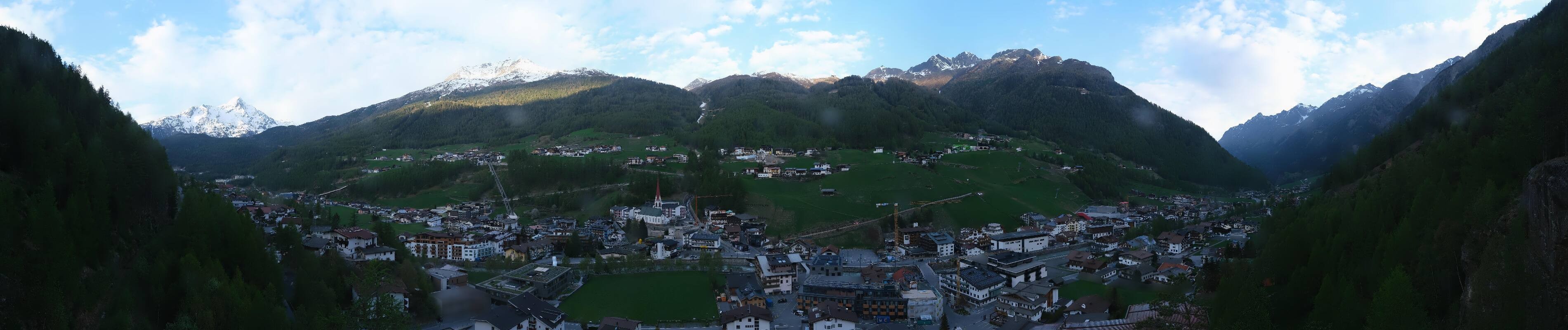 Archiv Foto Webcam Sölden - Ortspanorama