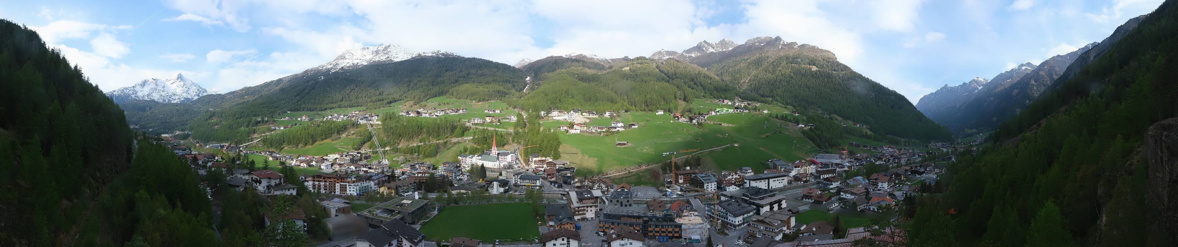 Archiv Foto Webcam Sölden - Ortspanorama