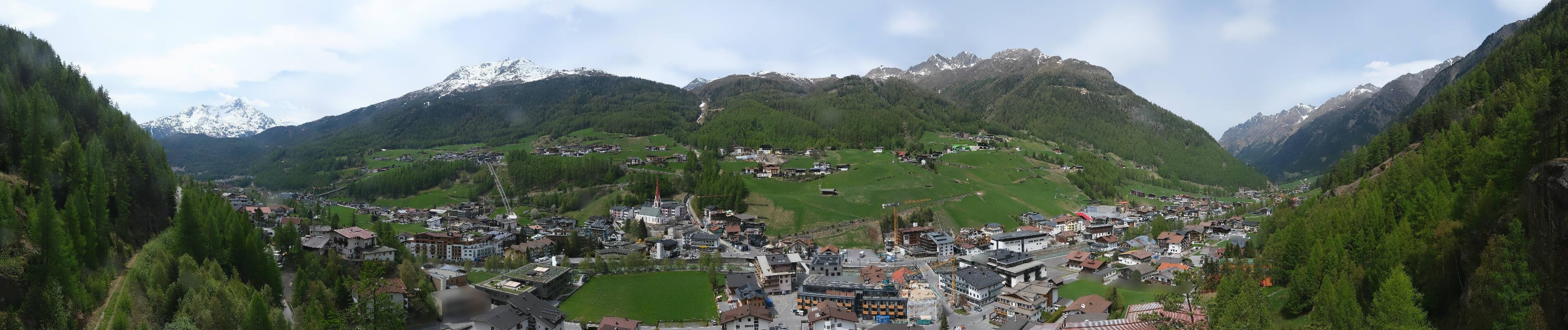 Archiv Foto Webcam Sölden - Ortspanorama