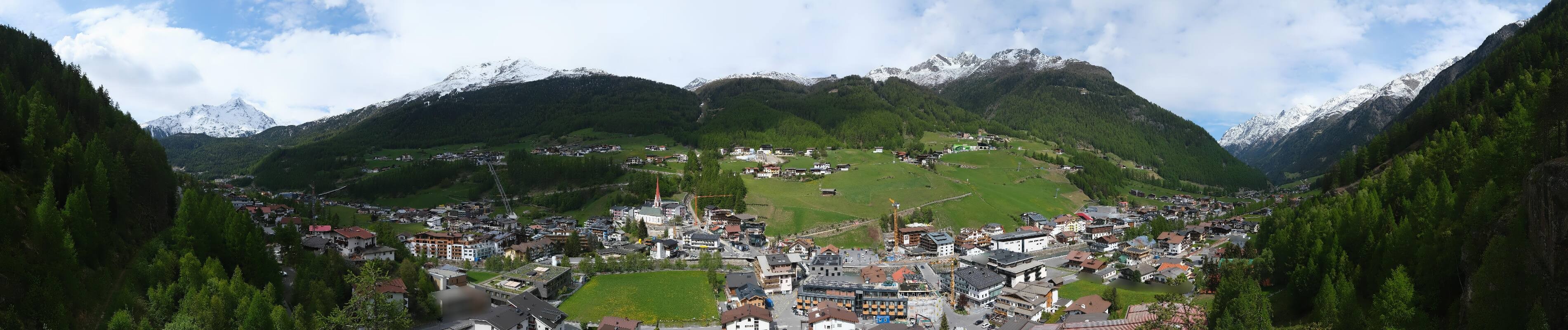 Archiv Foto Webcam Sölden - Ortspanorama