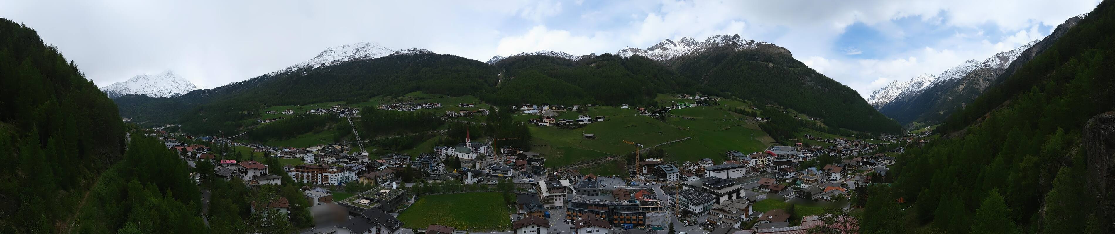 Archiv Foto Webcam Sölden - Ortspanorama