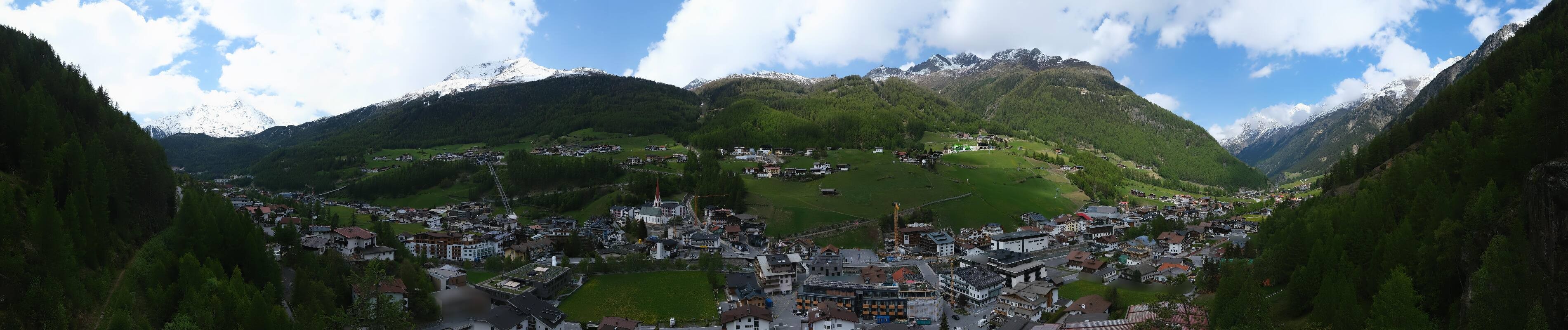 Archiv Foto Webcam Sölden - Ortspanorama