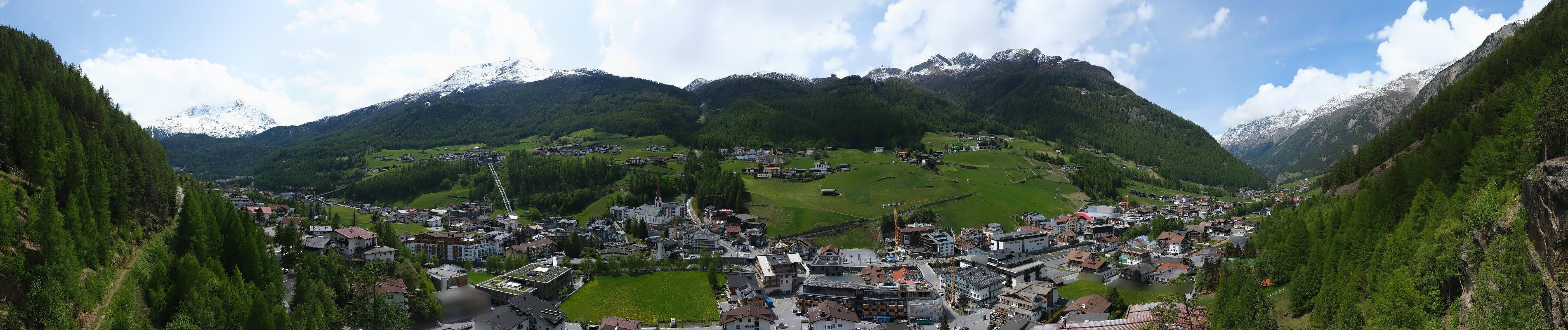 Archiv Foto Webcam Sölden - Ortspanorama