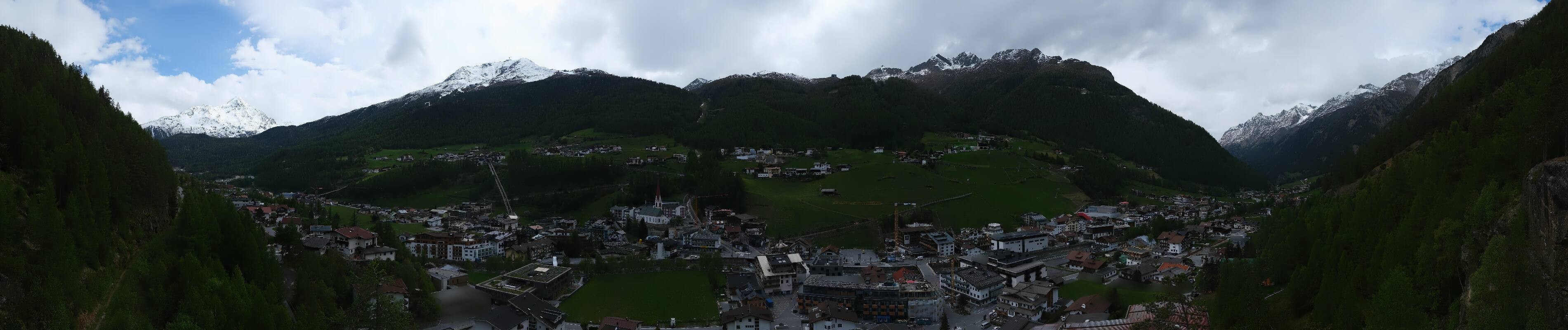 Archiv Foto Webcam Sölden - Ortspanorama