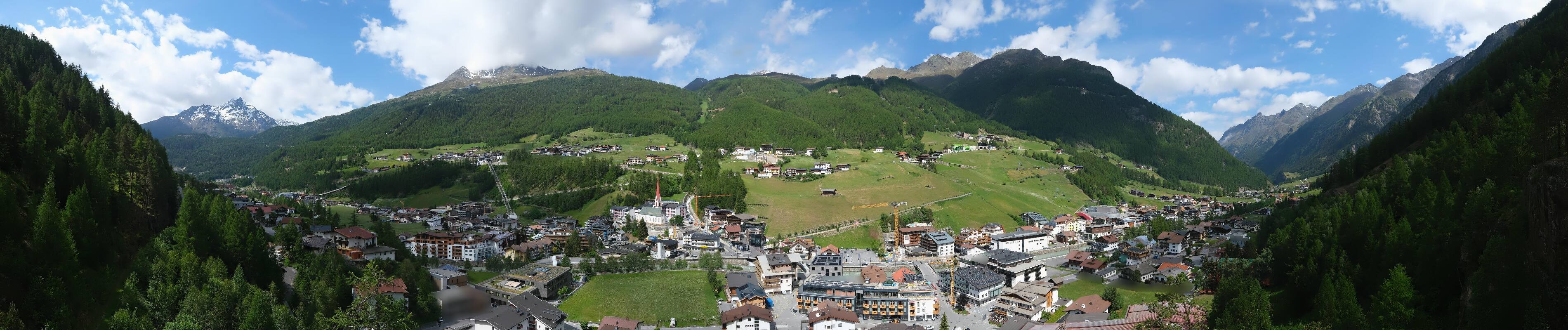 Archiv Foto Webcam Sölden - Ortspanorama