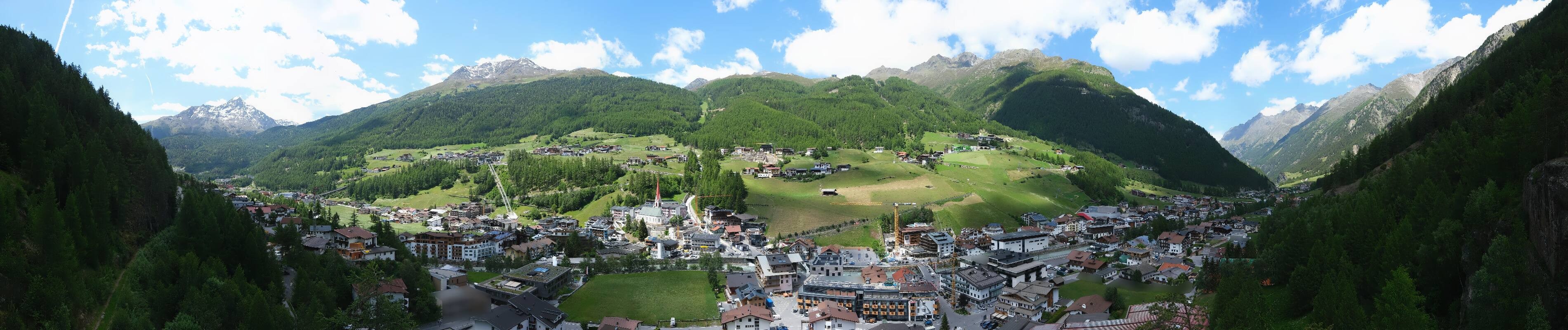 Archiv Foto Webcam Sölden - Ortspanorama