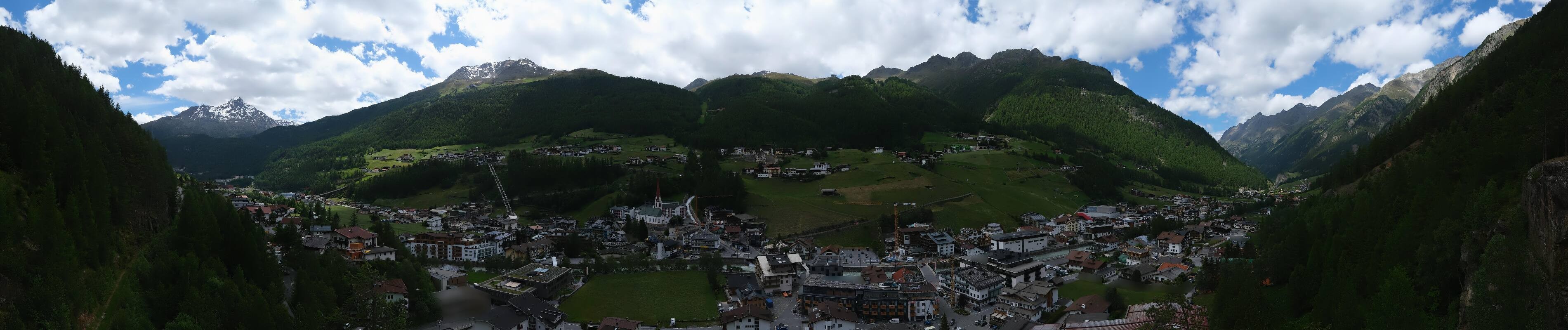 Archiv Foto Webcam Sölden - Ortspanorama