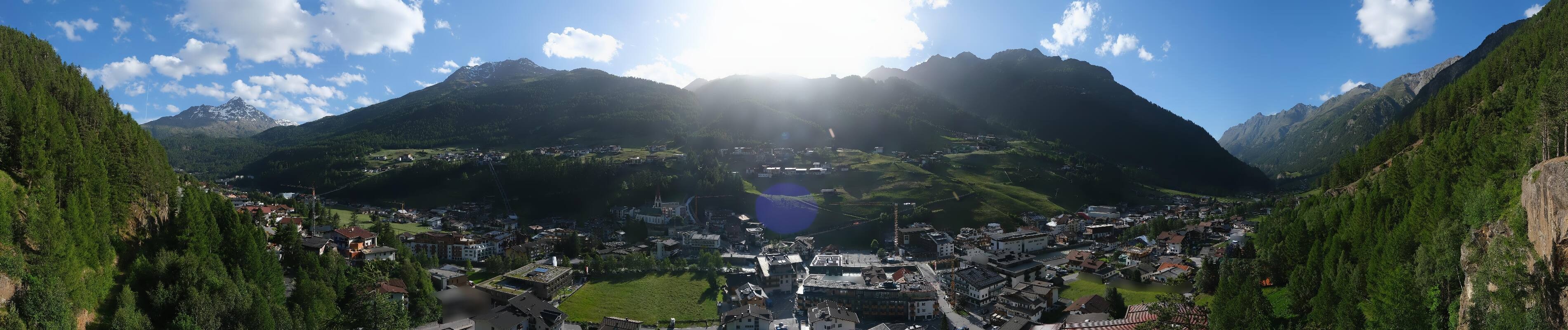 Archiv Foto Webcam Sölden - Ortspanorama