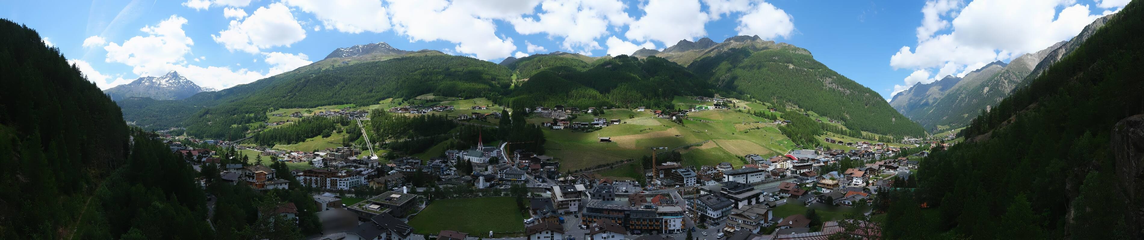 Archiv Foto Webcam Sölden - Ortspanorama