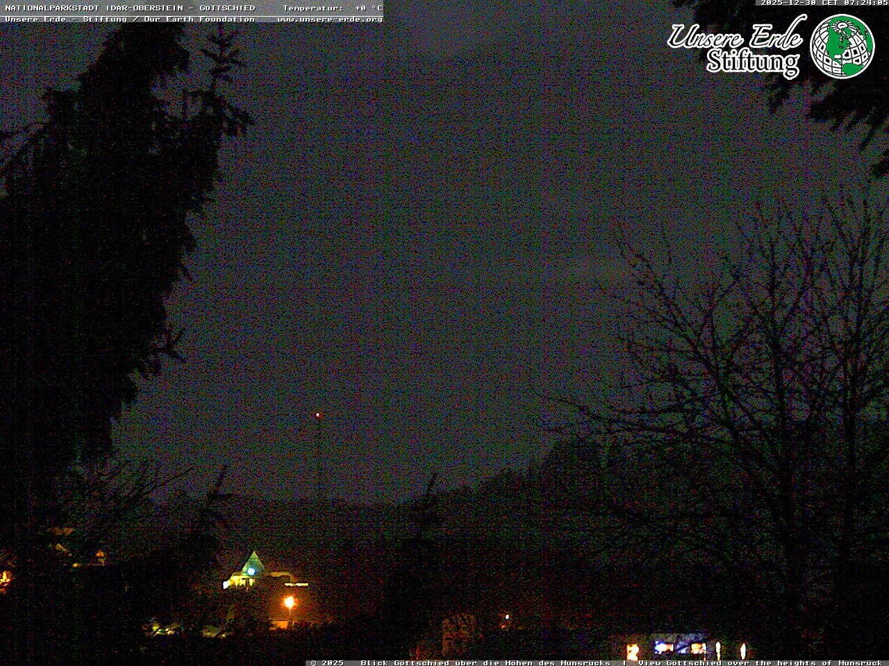 Archiv Foto Webcam Idar-Oberstein: Blick von Göttschied über die Höhen des Hunsrücks
