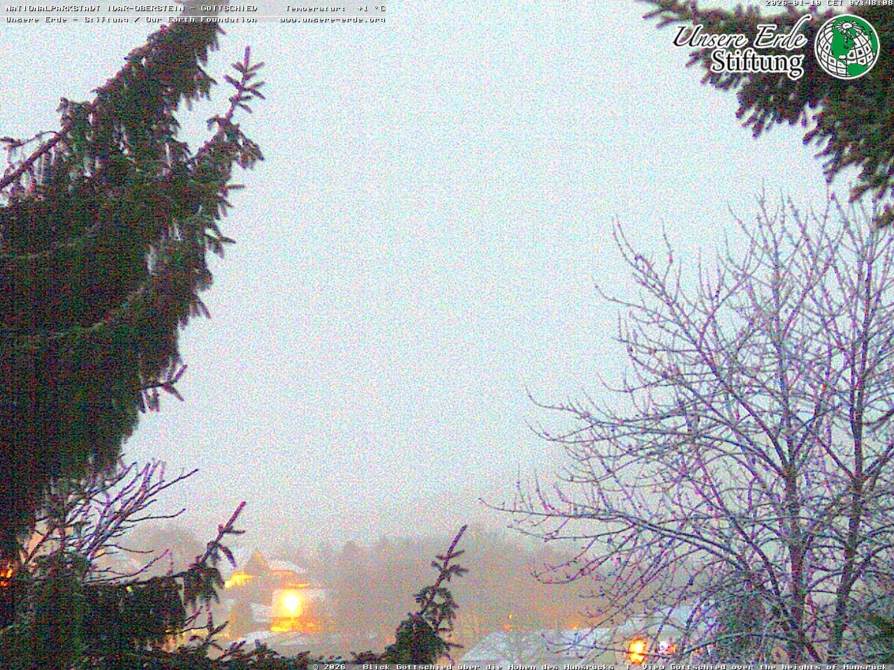 Archiv Foto Webcam Idar-Oberstein: Blick von Göttschied über die Höhen des Hunsrücks