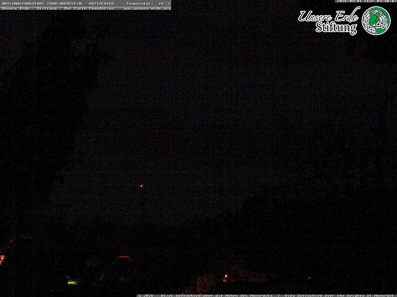 Archiv Foto Webcam Idar-Oberstein: Blick von Göttschied über die Höhen des Hunsrücks