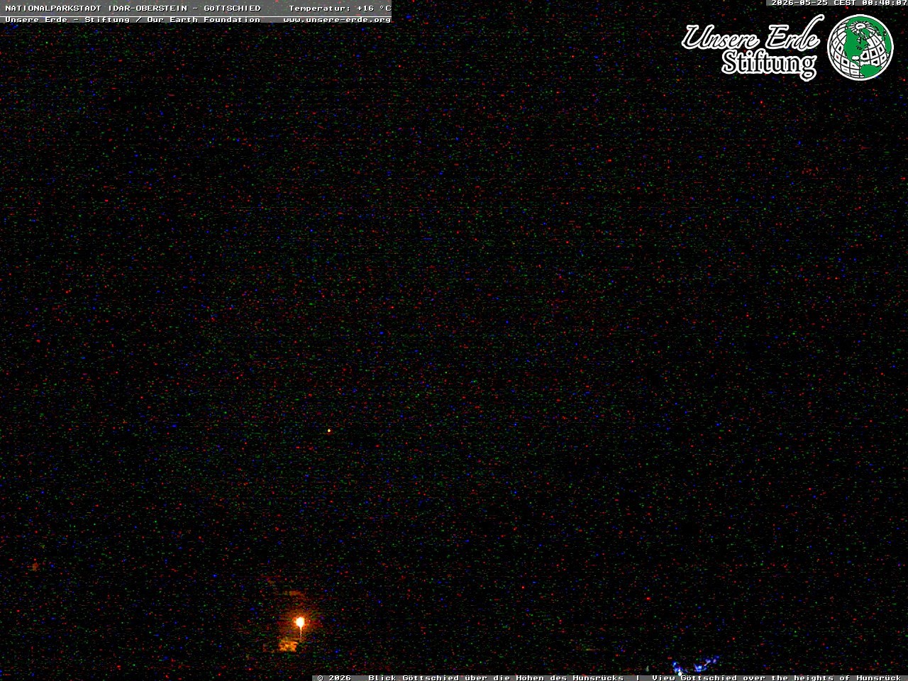 Archiv Foto Webcam Idar-Oberstein: Blick von Göttschied über die Höhen des Hunsrücks