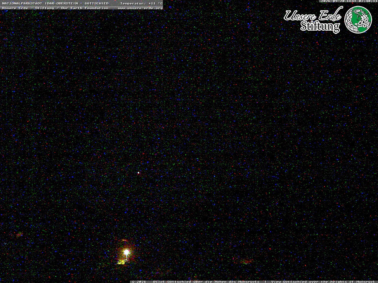 Archiv Foto Webcam Idar-Oberstein: Blick von Göttschied über die Höhen des Hunsrücks