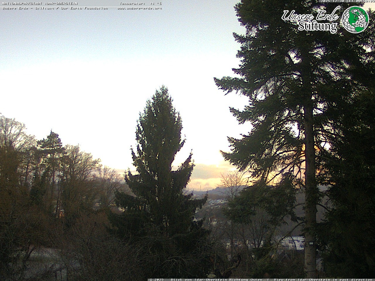 Archiv Foto Webcam Idar-Oberstein: Blick Richtung Osten